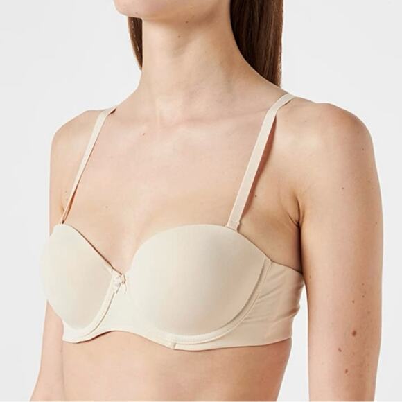 NWT IRIS & LILY BLACK STRAPLESS BRA 38DD (SAND-Pale Nude) - Picture 2 of 3